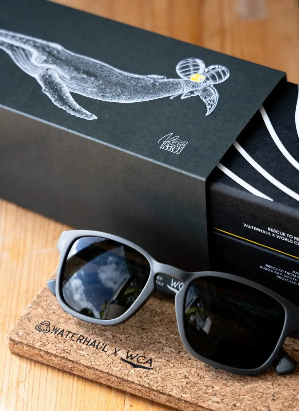 Waterhaul Rescue to Recycle sunglasses with presentation box and cork case